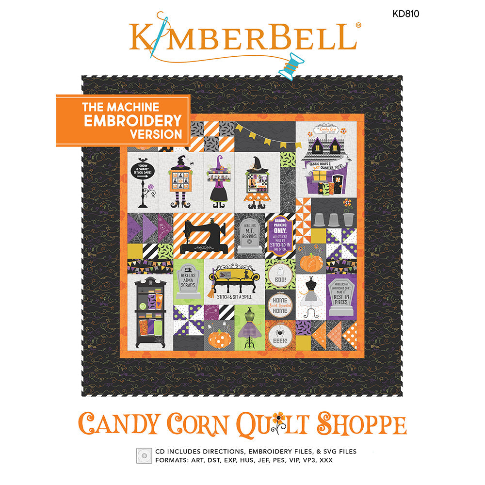 Candy Corn Quilt Shoppe, Machine Embroidery