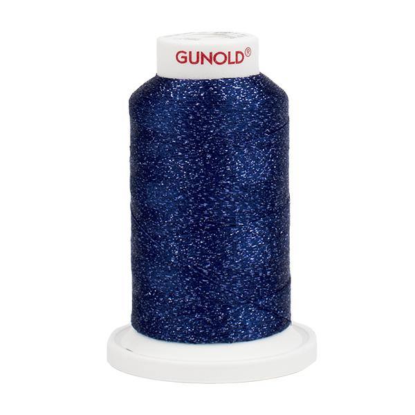 50911 - Medium Navy with Tone On Tone Sparkle 30 Wt Gunold Poly Star - Oh My Crafty Supplies Inc.