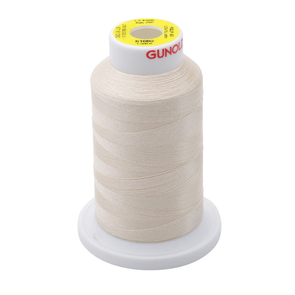 61082 - Ecru Polyester Embroidery Thread - 60 WT. 1,650 YD. Cones - Oh My Crafty Supplies Inc.