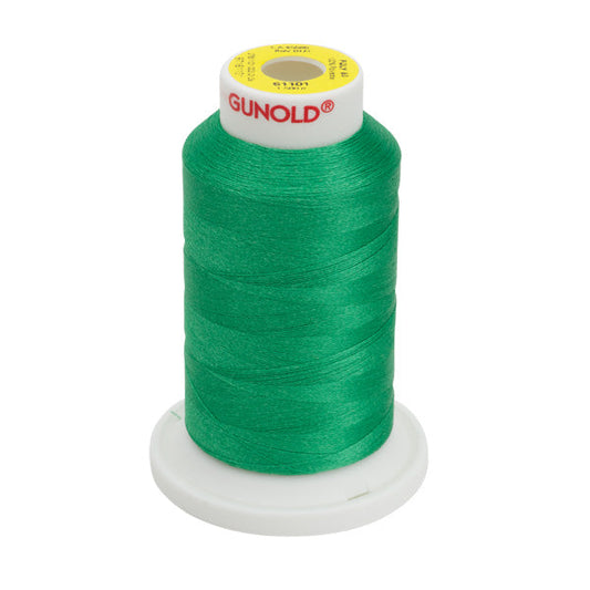 61101 - True Green Polyester Embroidery Thread - 60 WT. 1,650 YD. Cones - Oh My Crafty Supplies Inc.