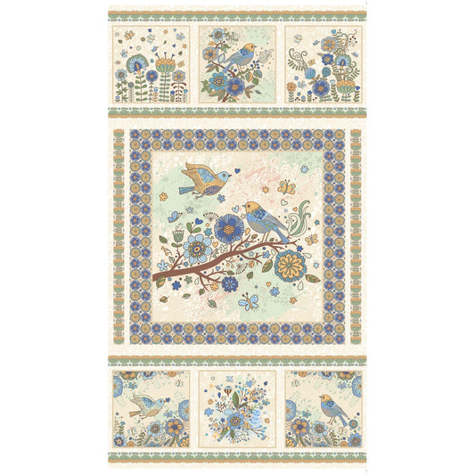 Bird Song Nature Walk Panel (Blue)