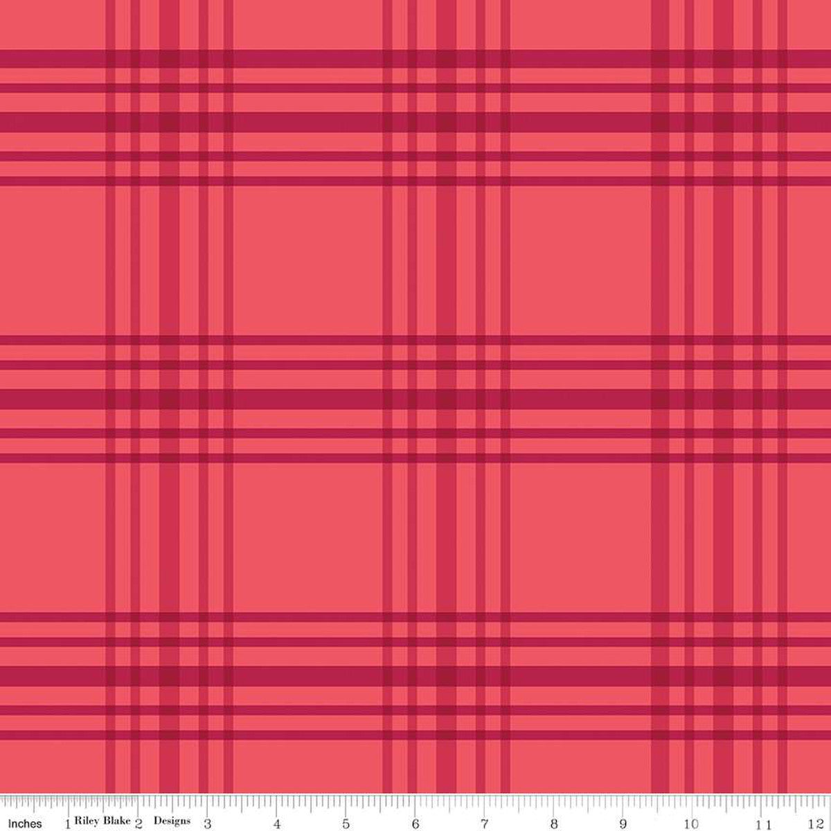 Heirloom Red Plaid Red 1/2 yard