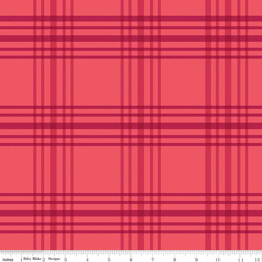 Heirloom Red Plaid Red 1/2 yard