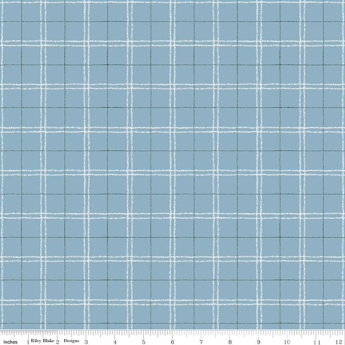 Countryside Plaid Blue 1/2 yard