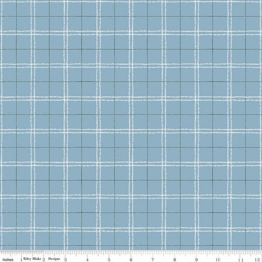 Countryside Plaid Blue 1/2 yard