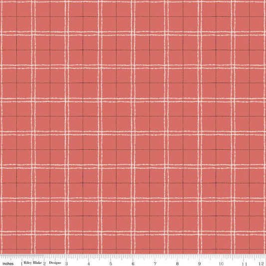 Countryside Plaid Red 1/2 yard