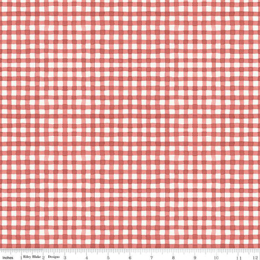 Countryside Gingham Red 1/2 yard