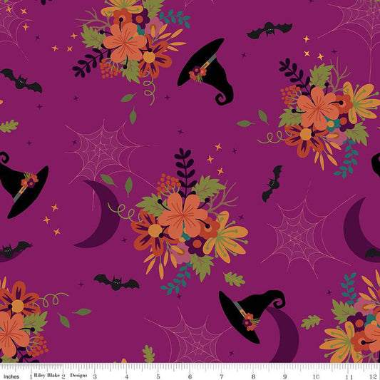 Little Witch Main Magenta 1/2 yard