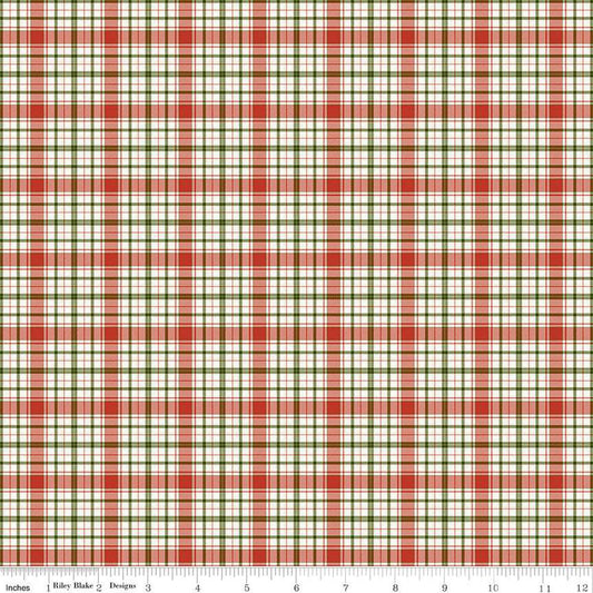 Christmas Is in Town Plaid Multi 1/2 yard