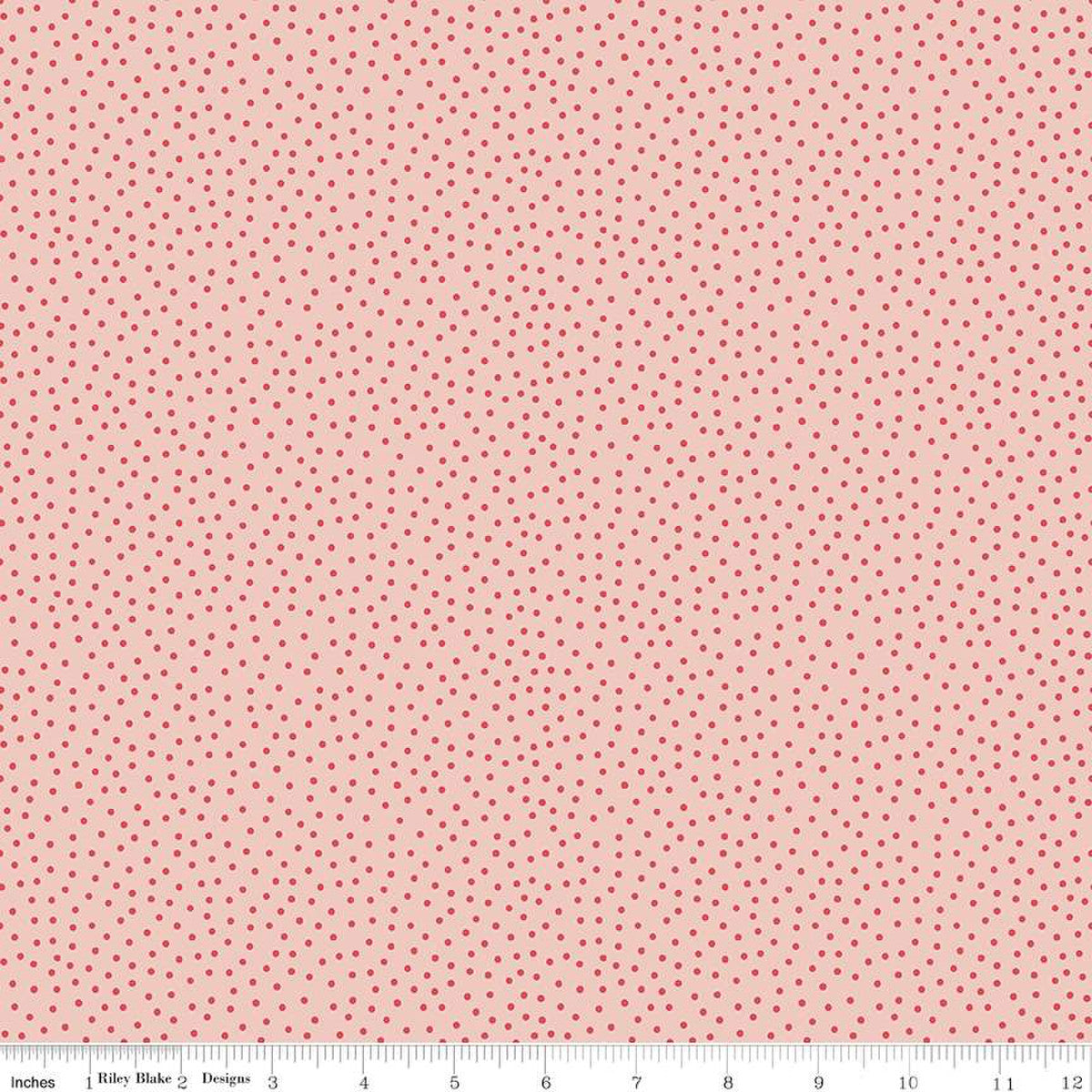 Gone Glamping Dots Pink 1/2 yard