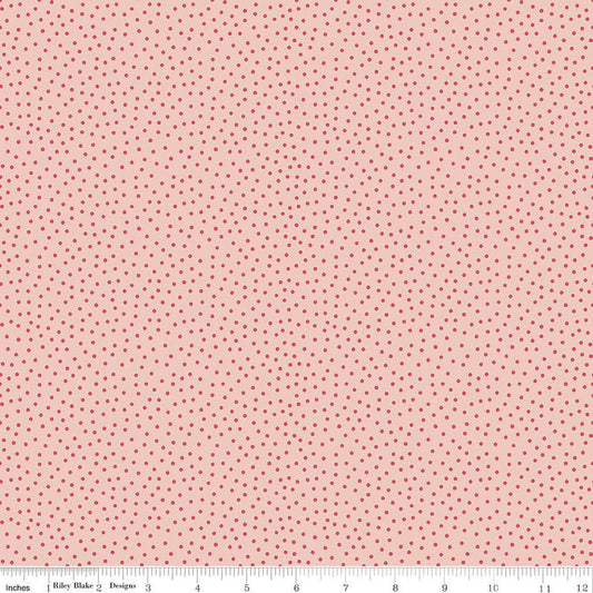 Gone Glamping Dots Pink 1/2 yard