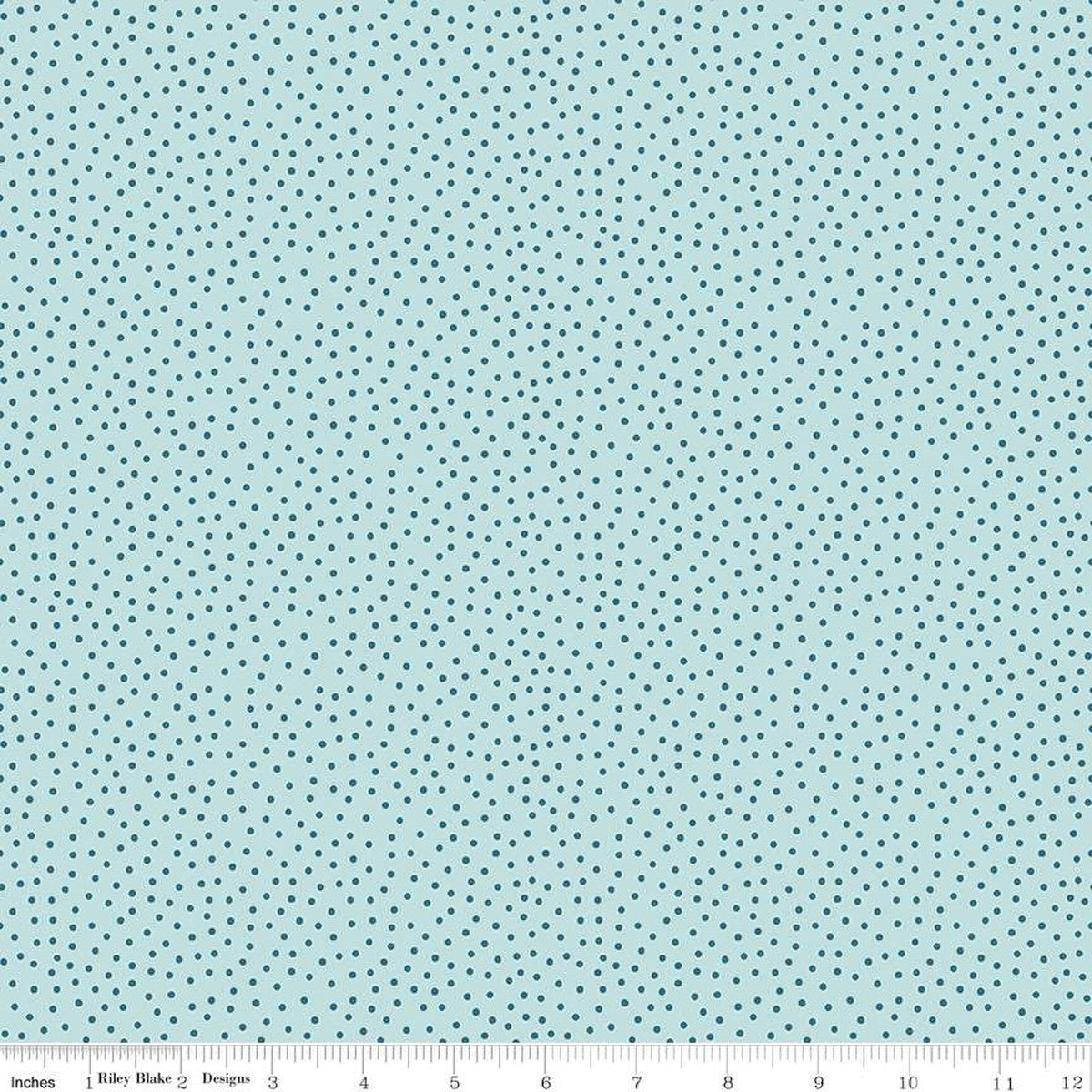 Gone Glamping Dots Sky 1/2 yard