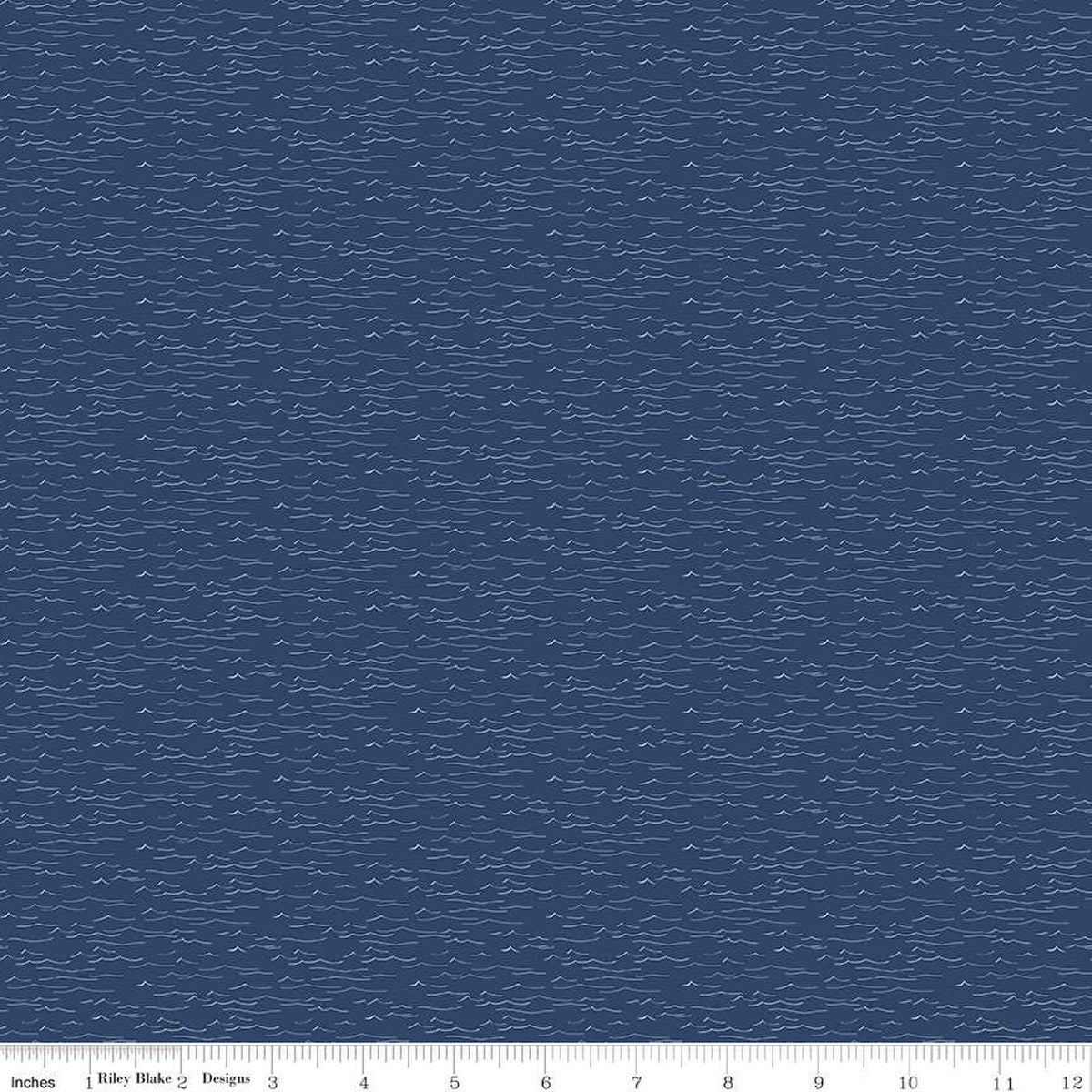 Wake at the Lake Water Navy 1/2 yard