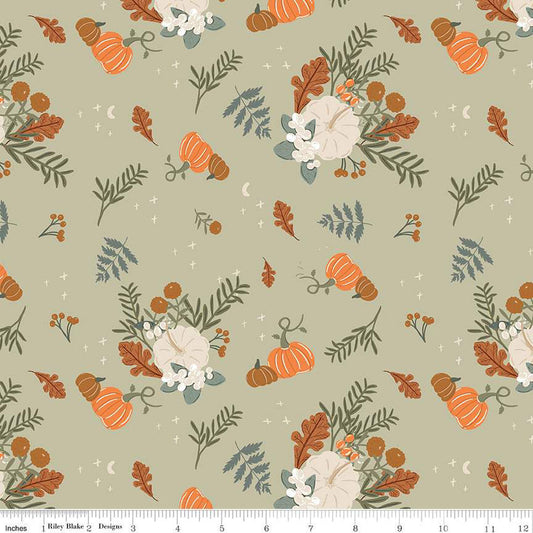 Pumpkin Spice Main Sage 1/2 yard