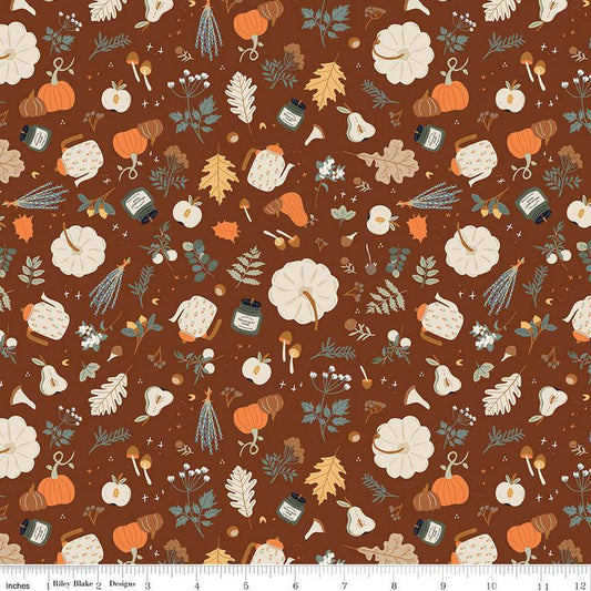 Pumpkin Spice Forage Brown 1/2 yard