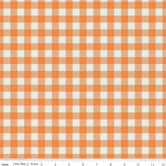 Pumpkin Spice Plaid Pumpkin 1/2 yard