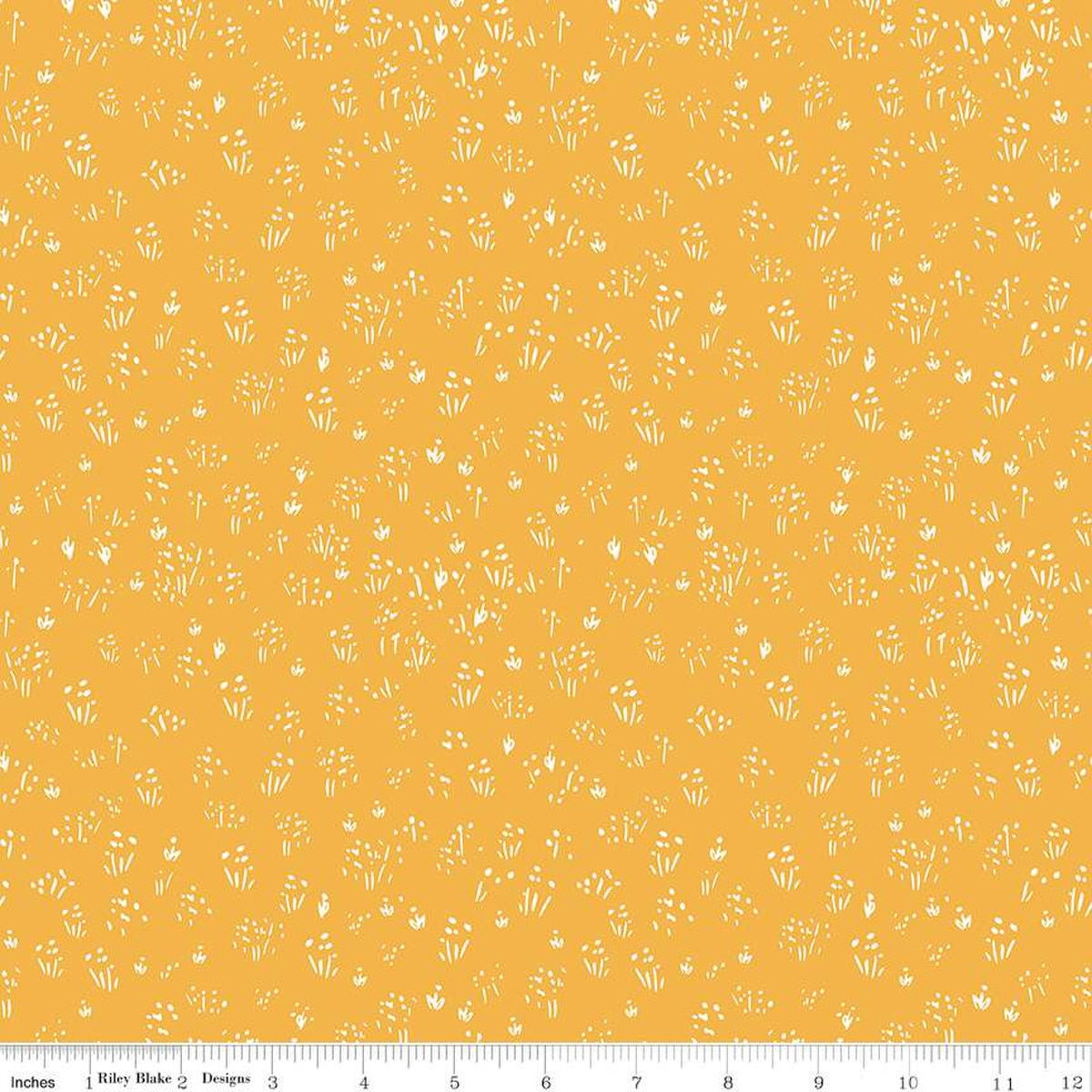 Farm Livin' Grass- Yellow 1/2 yard