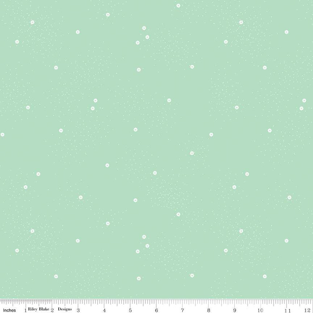 Dainty Daisy Mint 1/2 yard