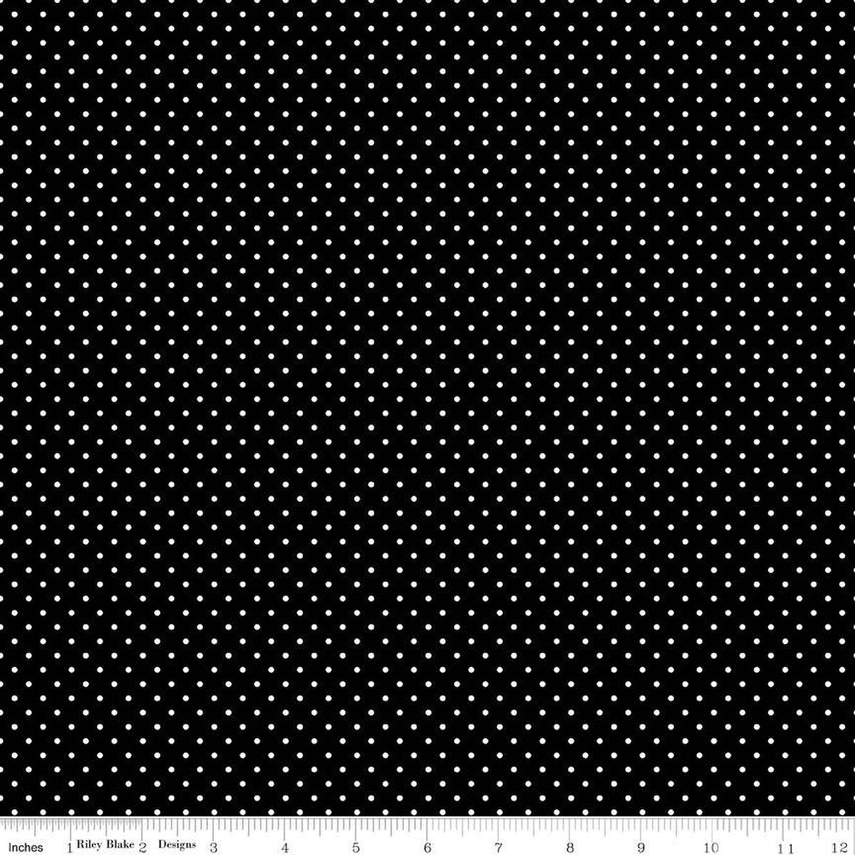 Swiss Dot Black 1/2 yard