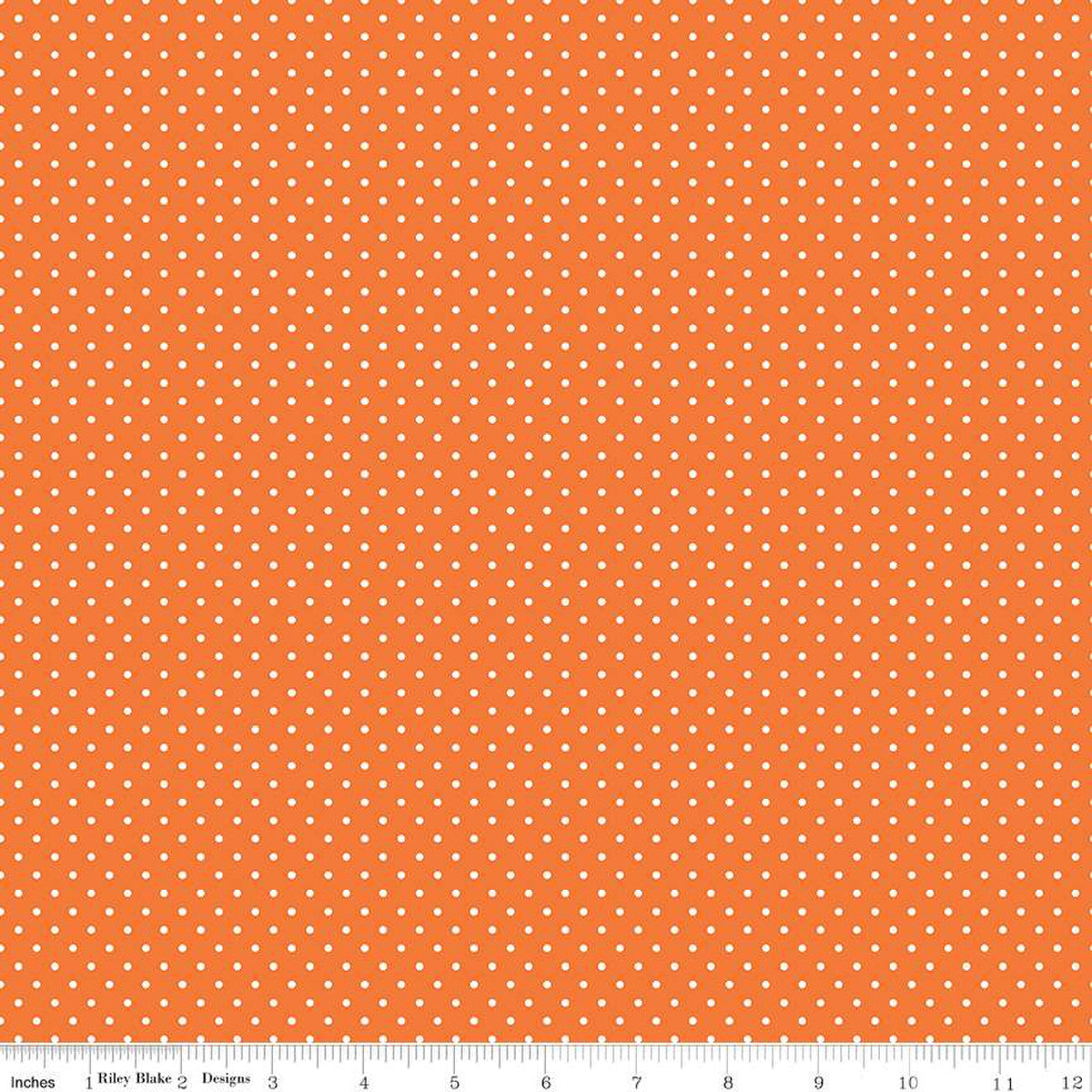 Swiss Dot Orange 1/2 yard