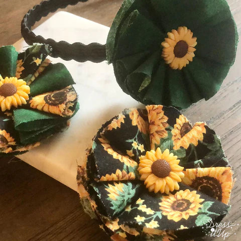 Dress It Up Buttons - Sunflowers