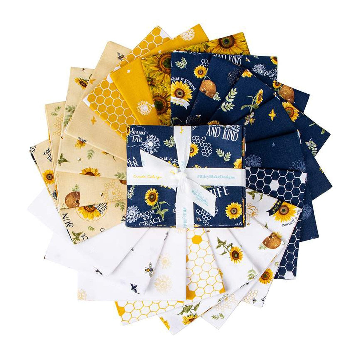 Honey Bees and Flowers Please Fat Quarter Bundle