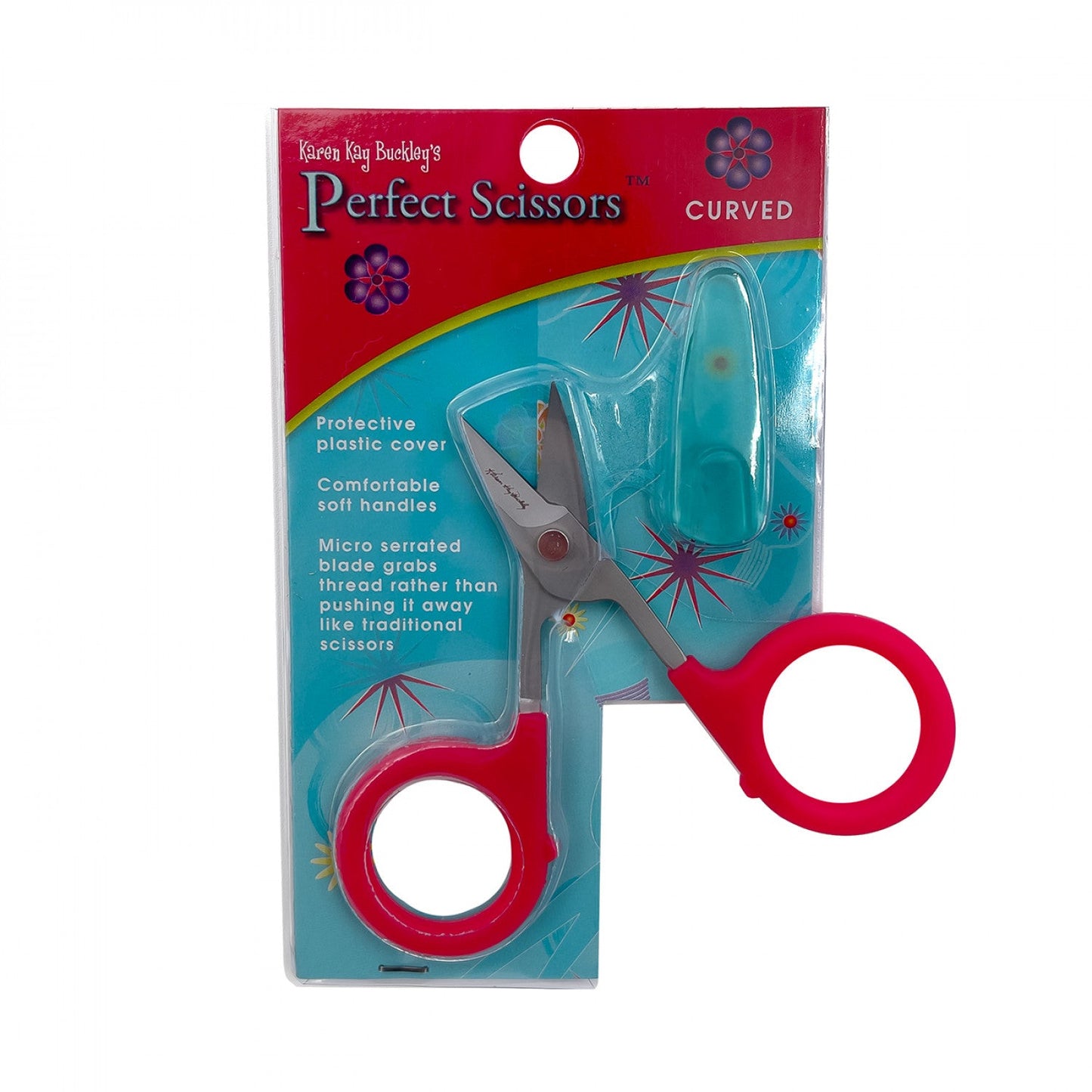 Perfect Scissors Karen Kay Buckley Curved Blade Red