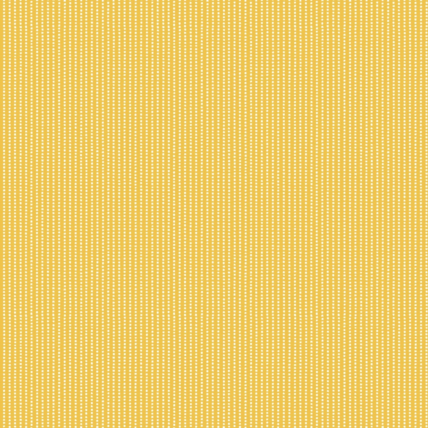 Vintage Flora Perforated Stripe (Yellow) 1/2 yard