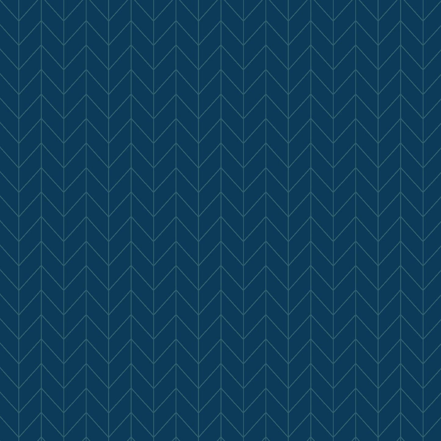 Vintage Flora Chevron (Dark Blue) 1/2 yard