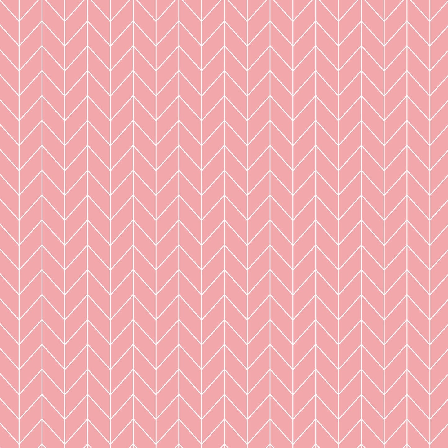 Vintage Flora Chevron (Pink) 1/2 yard