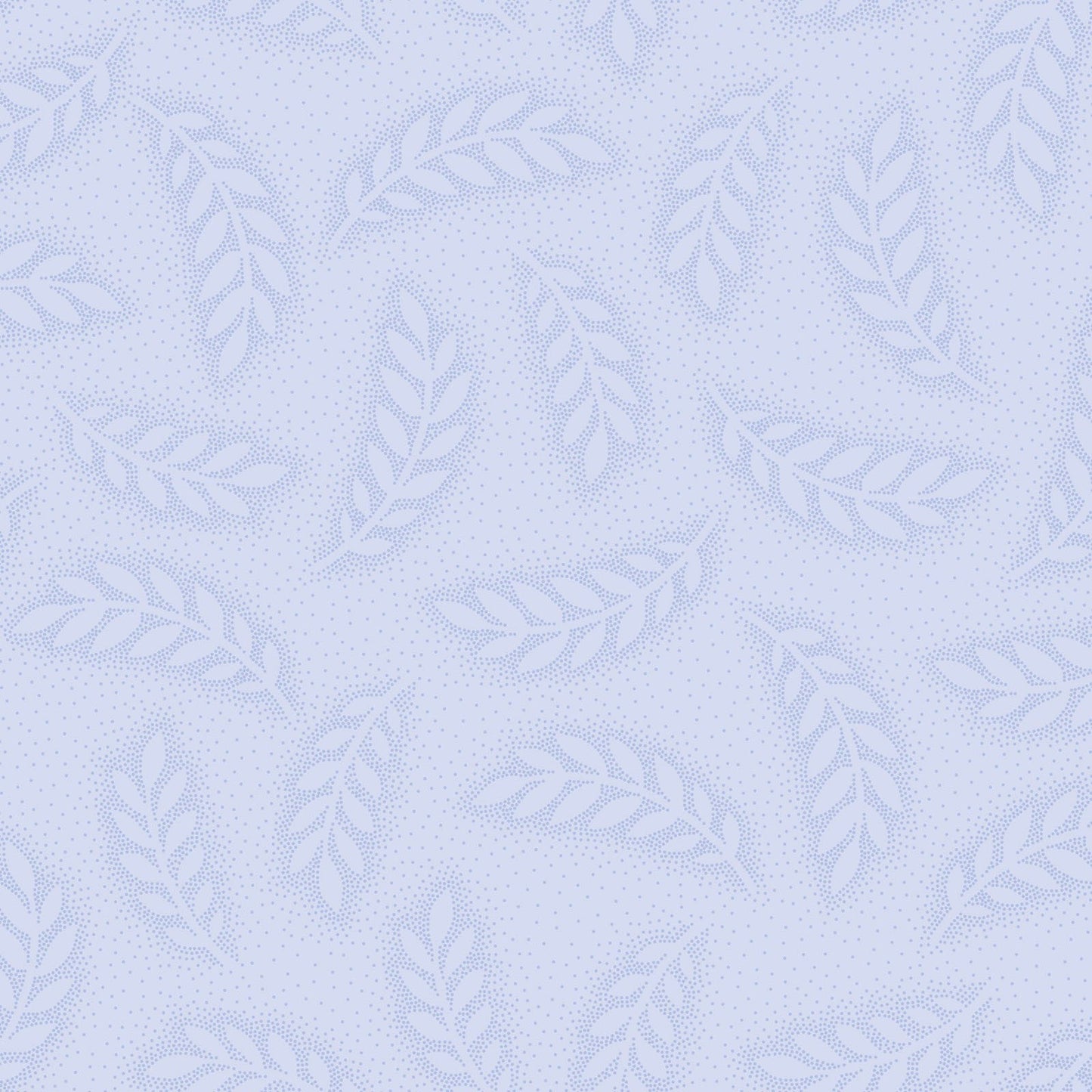 French Quarter Dot Leaves (Pale Blue) 1/2 yard