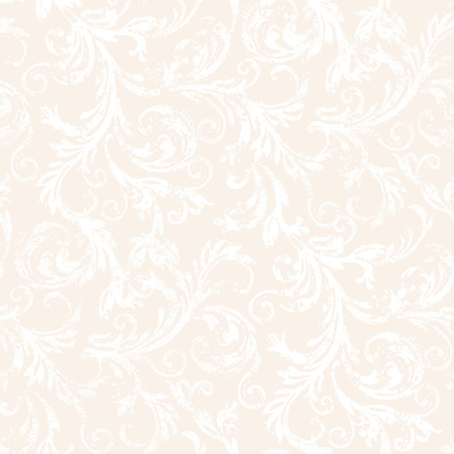 Sugar Lilac Scroll (Cream) 1/2 yard