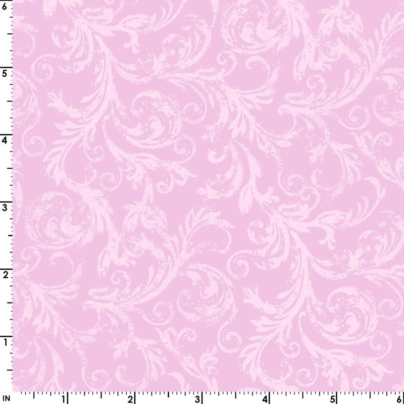 Sugar Lilac Scroll (Pink) 1/2 yard