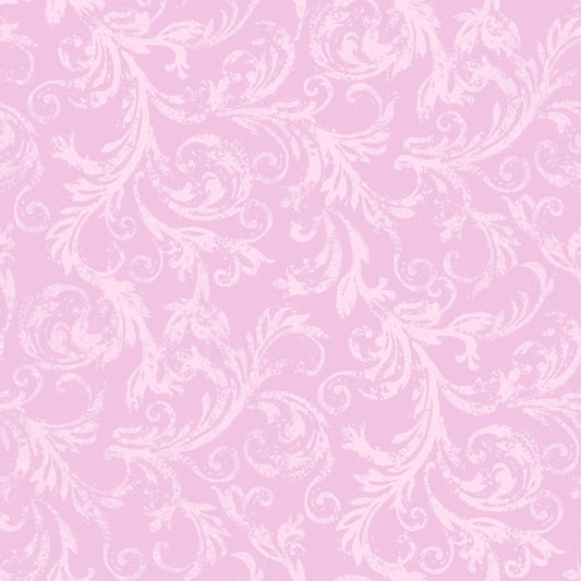 Sugar Lilac Scroll (Pink) 1/2 yard