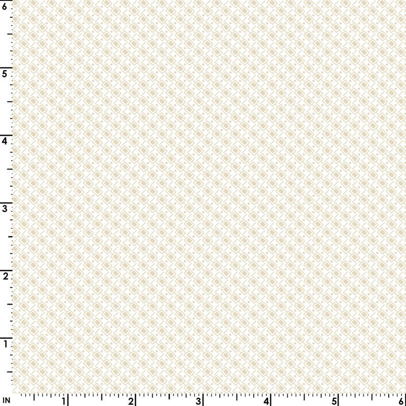 Sugar Lilac Squares (Cream) 1/2 yard