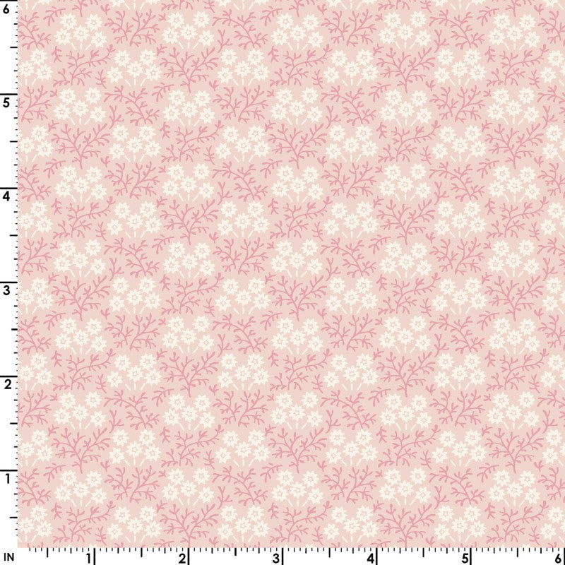 Birdsong Trailing Flowervine (Pink) 1/2 yard