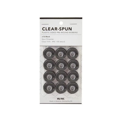 Clear Spun - 12 Pack - Class 15/A #90 Black