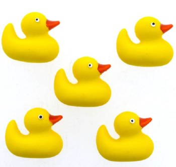 Dress It Up Buttons - Rubber Ducks