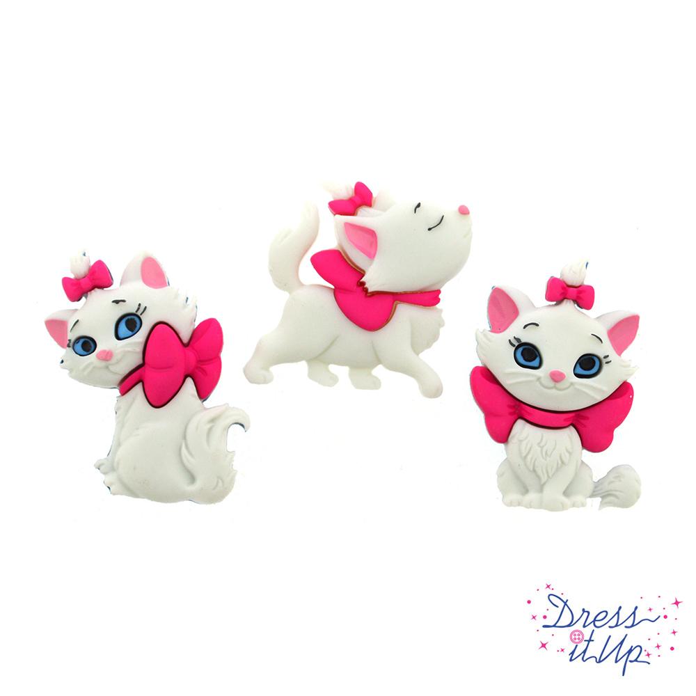 Dress It Up Buttons - Disney Marie Buttons