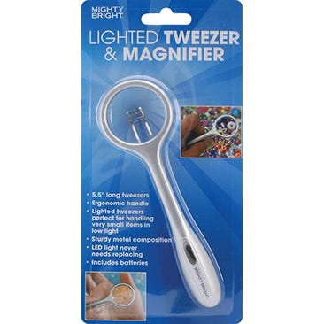 Mighty Bright - LED Lighted Tweezers and Magnifier