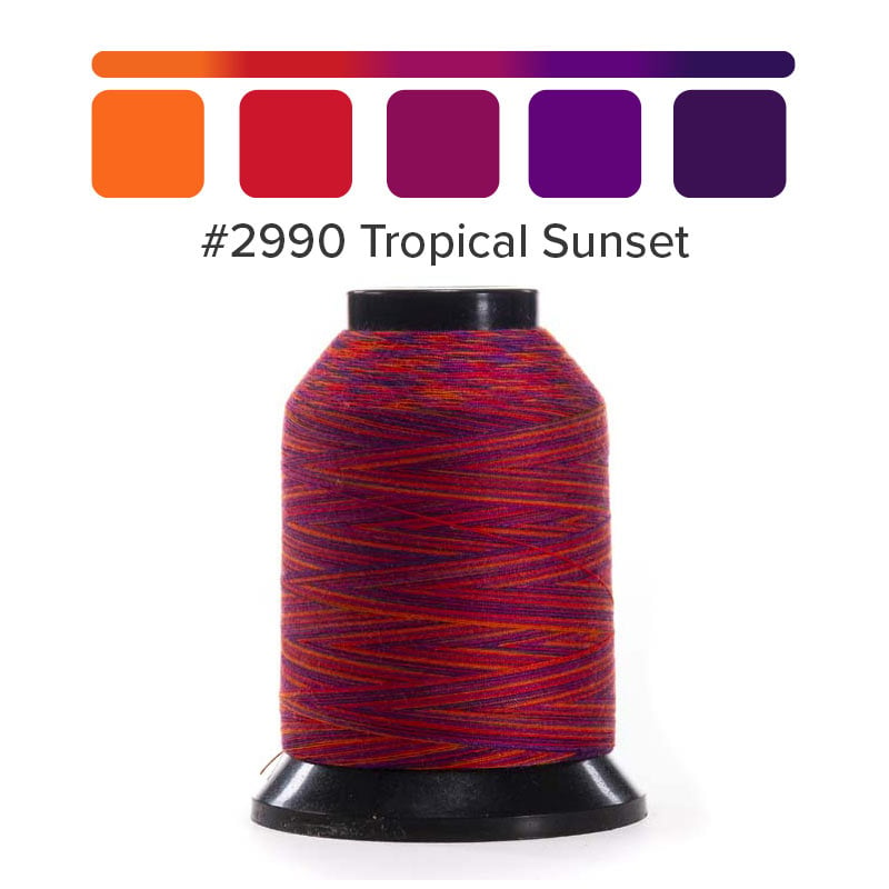 Finesse Thread - Variegated -#2990 Tropical Sunset